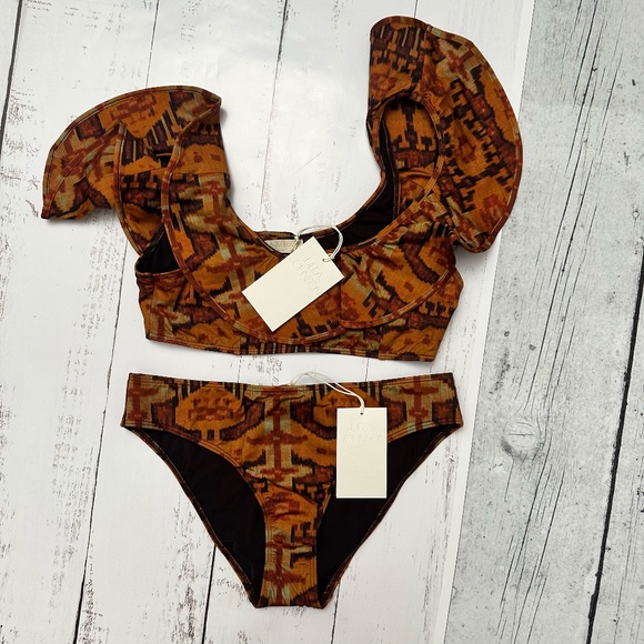 NWT ULLA JOHNSON BIKINI SIZE MEDIUM TOP AND BOTTOM - Picture 3 of 15